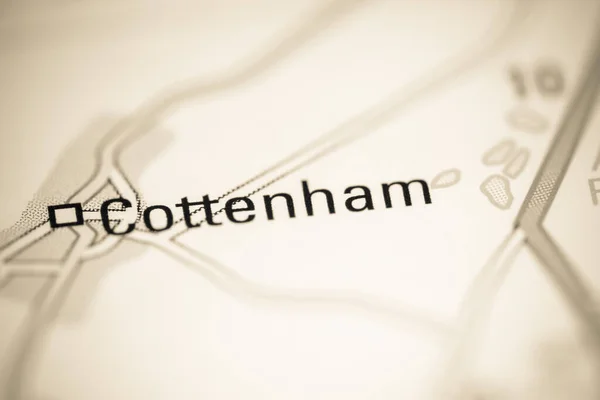 Cottenham Regno Unito Una Carta Geografica — Foto Stock