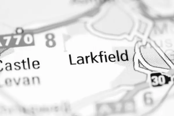 Larkfield Mapa Geográfico Reino Unido — Fotografia de Stock