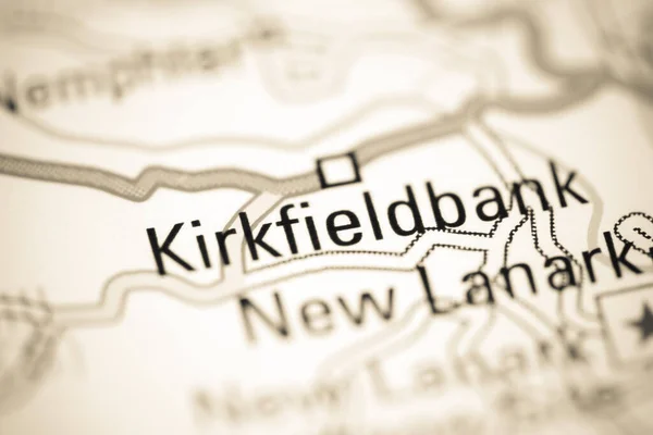 Kirkfieldbank Mapie Geograficznej Wielkiej Brytanii — Zdjęcie stockowe