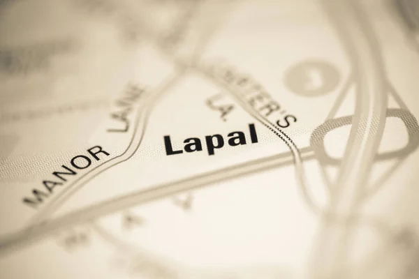 Lapal Una Mappa Del Regno Unito — Foto Stock