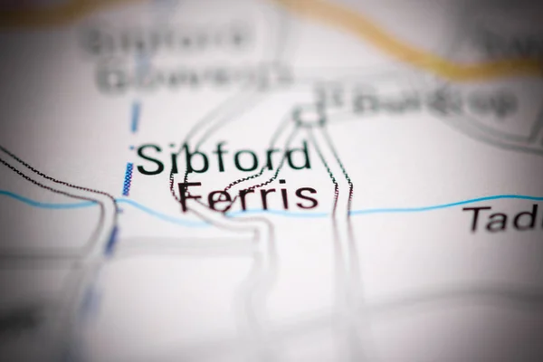 Sibford Ferris Reino Unido Sobre Mapa Geografia — Fotografia de Stock