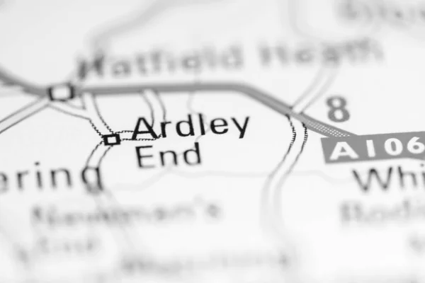アードリー エンド 地理地図上のイギリス — ストック写真