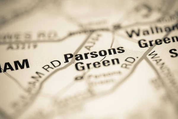 Parsons Green Карті Сполученого Королівства — стокове фото