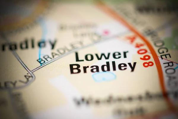 Κάτω Bradley Χάρτη Του Ηνωμένου Βασιλείου — Φωτογραφία Αρχείου