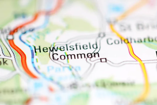 ヒューレスフィールド コモン 地理地図上のイギリス — ストック写真