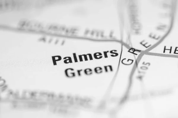 Palmers Green on a map of the United Kingdom