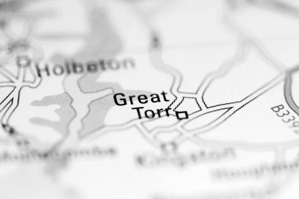 Great Torr. United Kingdom on a geography map