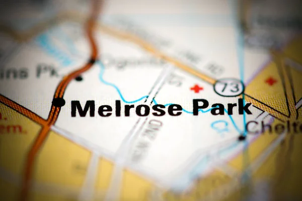 Melrose Park on a geographical map of USA
