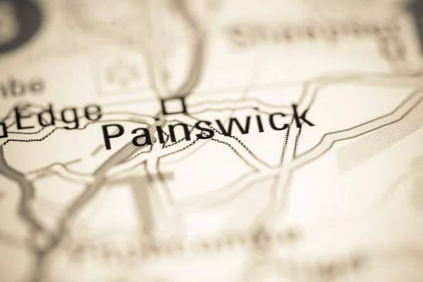 ペインズウィック 地理地図上のイギリス — ストック写真