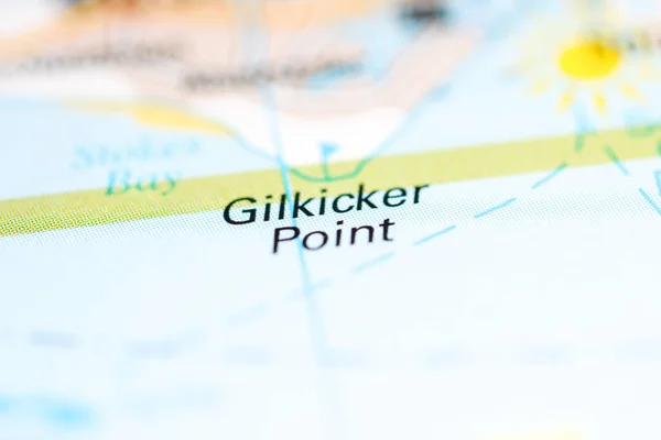 Punto Gilkicker Reino Unido Mapa Geográfico — Foto de Stock