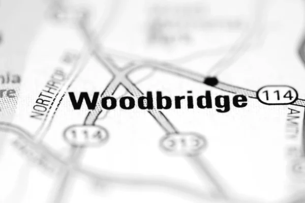 Woodbridge Mapa Geográfico Dos Eua — Fotografia de Stock