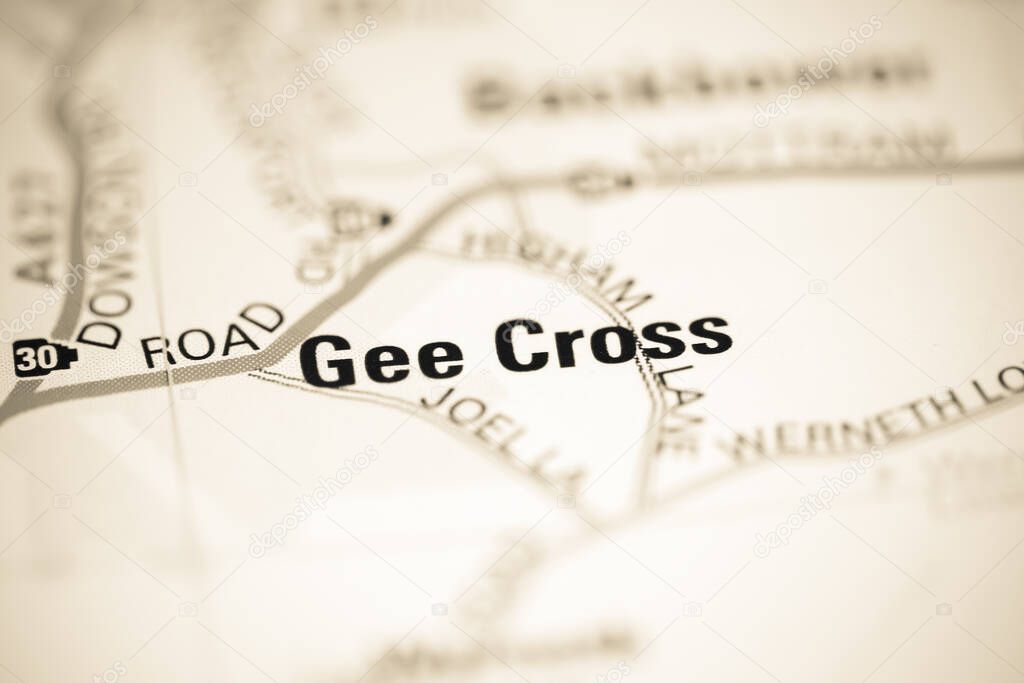 Gee Cross on a geographical map of UK