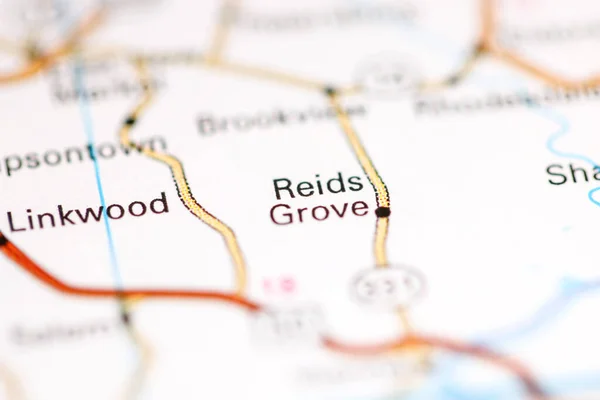 Рейдс Гроув Меріленд Сша Географічній Карті — стокове фото