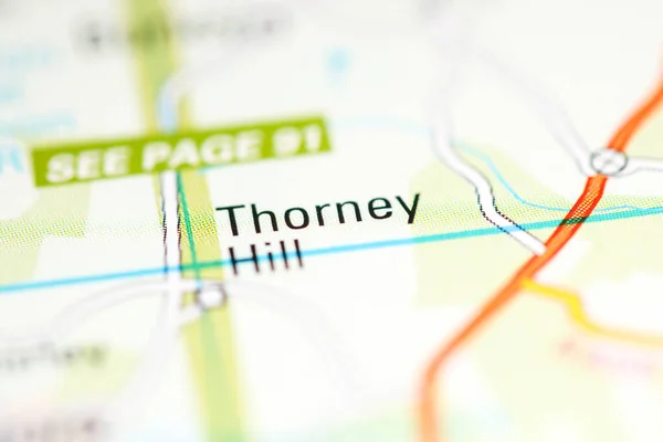Θόρνεϊ Χιλ Ηνωμένο Βασίλειο Χάρτη Γεωγραφίας — Φωτογραφία Αρχείου