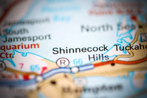 Shinnecock Hills New York Usa Mapě Geografie — Stock fotografie
