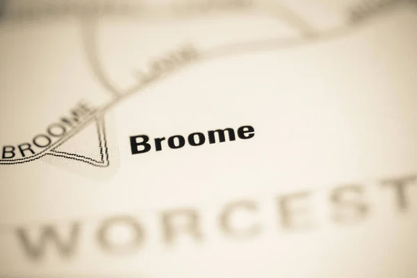 Broome on a map of the United Kingdom