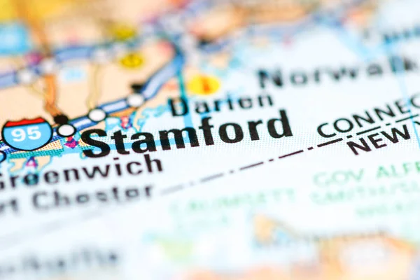 Stamford Connecticut Eeuu Mapa Geográfico — Foto de Stock