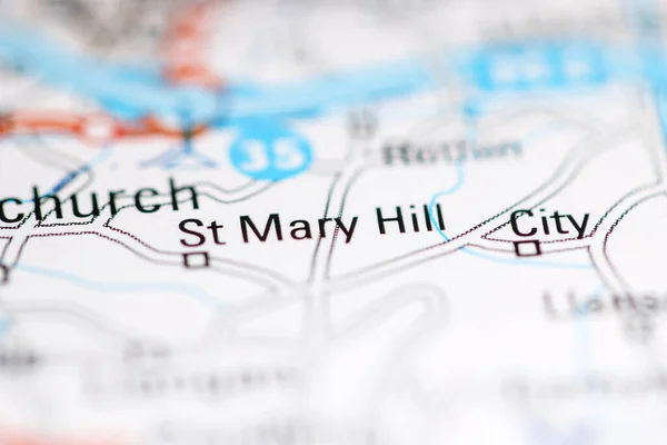 Mary Hill Reino Unido Sobre Mapa Geografia — Fotografia de Stock