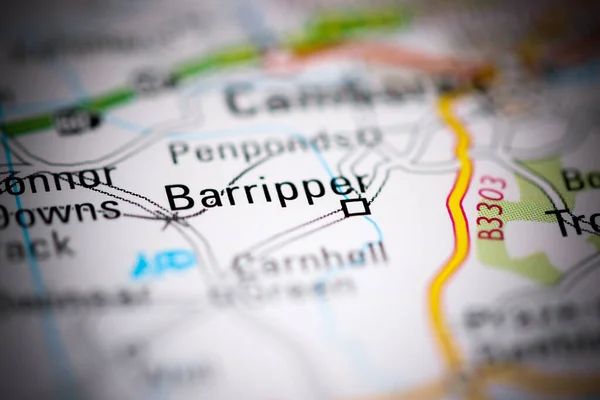 Barripper Reino Unido Sobre Mapa Geografia — Fotografia de Stock