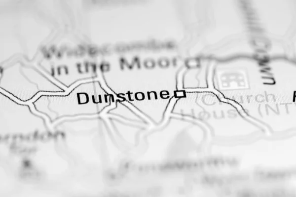 Dunstone Regno Unito Una Carta Geografica — Foto Stock