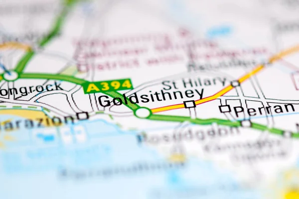 ゴールドシットニー 地理地図上のイギリス — ストック写真
