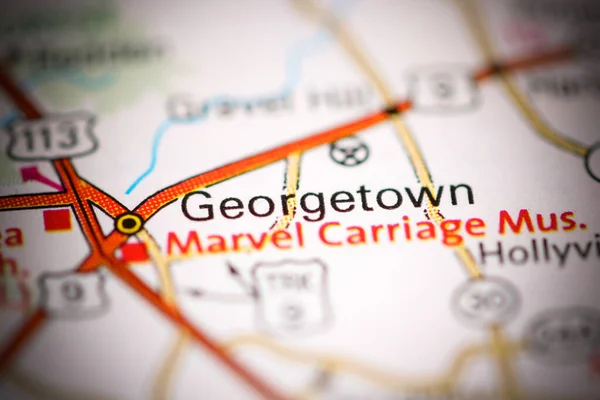 Georgetown. Delaware. USA on a geography map