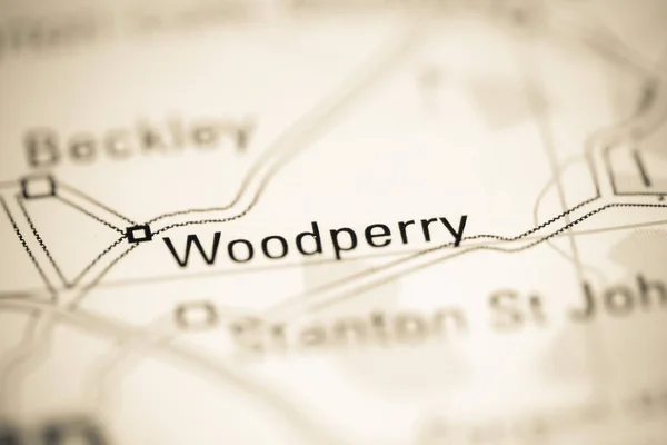 Woodperry Reino Unido Sobre Mapa Geografia — Fotografia de Stock