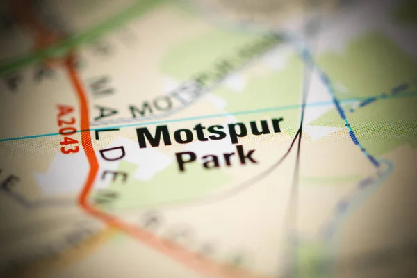 Motspur Park Mapa Reino Unido — Fotografia de Stock