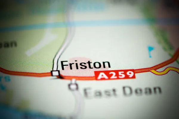 フリストン 地理地図上のイギリス — ストック写真