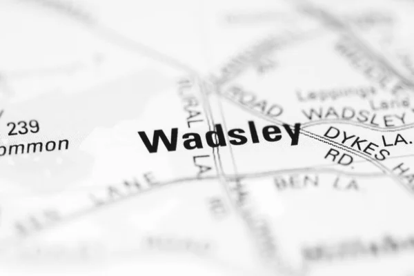 Wadsley Geographical Map — Stock Photo, Image