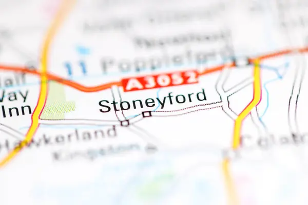 Stoneyford Reino Unido Sobre Mapa Geografia — Fotografia de Stock