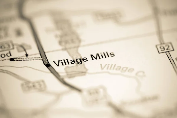 Village Mills Texas Usa Geography Map — Stock Photo, Image