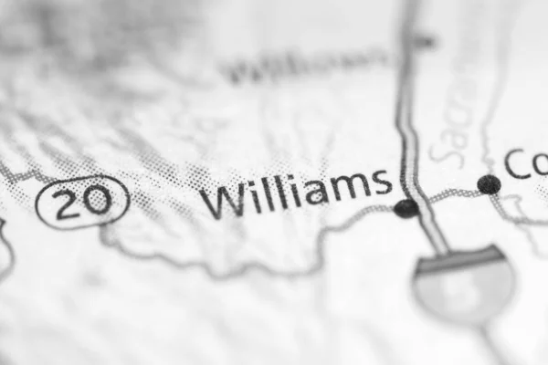 Williams on a geographical map of USA