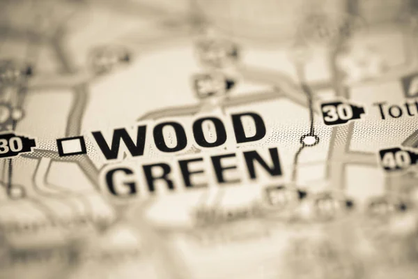 Дерево Зелений Велика Британія Географічній Карті — стокове фото