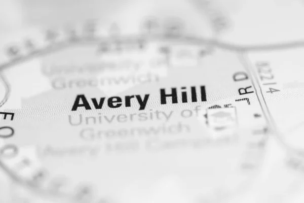 Avery Hill Una Mappa Del Regno Unito — Foto Stock