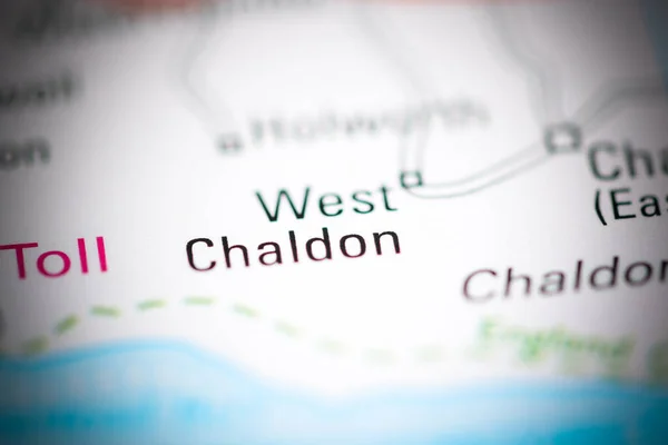 ウェスト チャルドン 地理地図上のイギリス — ストック写真