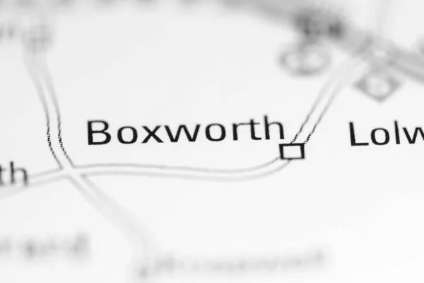 ボクスワース 地理地図上のイギリス — ストック写真