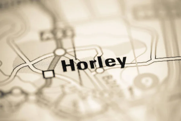 Horley Reino Unido Sobre Mapa Geografia — Fotografia de Stock