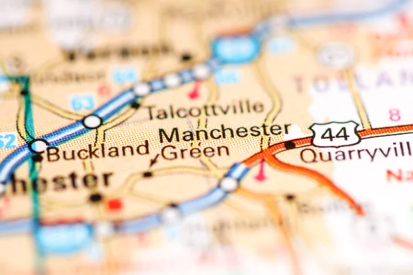 Manchester Connecticut Usa Geography Map — Stock Photo, Image