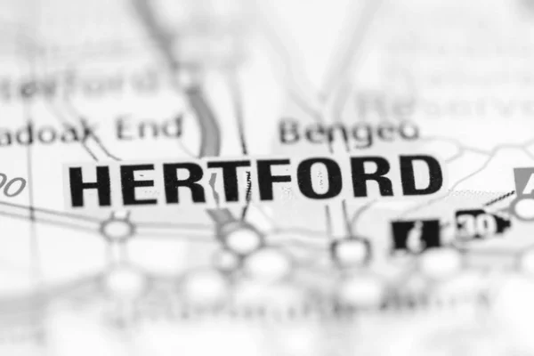 Hertford Reino Unido Sobre Mapa Geografia — Fotografia de Stock