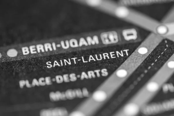 Saint Laurent Montreal Metro — Stock Photo, Image