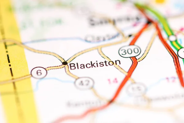 Blackiston. Delaware. USA on a geography map