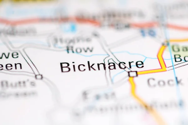 Bicknacre. United Kingdom on a geography map