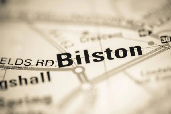 Білстон Карті Сполученого Королівства — стокове фото