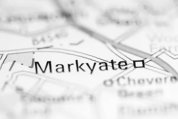 マーキーだ 地理地図上のイギリス — ストック写真
