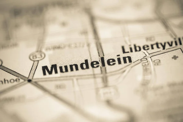 Mundelein Mapa Los Estados Unidos América — Foto de Stock
