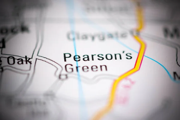 ピアソンの緑 地理地図上のイギリス — ストック写真