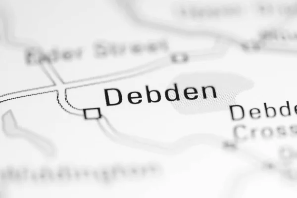 デブデン 地理地図上のイギリス — ストック写真