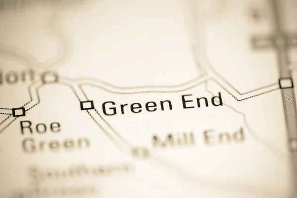 グリーン エンド 地理地図上のイギリス — ストック写真