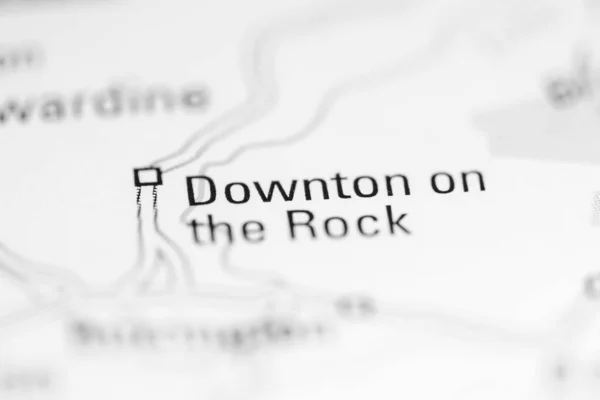 Downton Rock Reino Unido Sobre Mapa Geografia — Fotografia de Stock